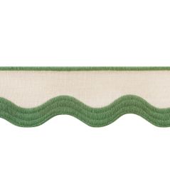 Wave Tape Trimming by Thibaut Kelly on Linen Wave Tape Trimming by Thibaut Kelly on Linen