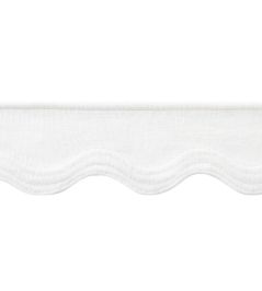 Wave Tape Trimming by Thibaut White on White Wave Tape Trimming by Thibaut White on White