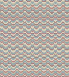 Wavelet Wallpaper by Cole & Son Pompadour, Tuscan Red & Stone Wavelet Wallpaper by Cole & Son Pompadour, Tuscan Red & Stone