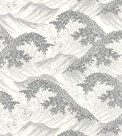 Waves Wallpaper by Caselio Blanc Noir Waves Wallpaper by Caselio Blanc Noir