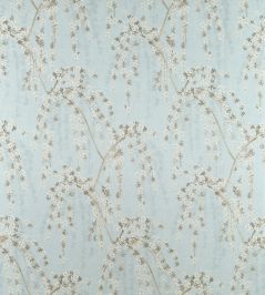 Weeping Blossom Fabric by Thibaut Blue Weeping Blossom Fabric by Thibaut Blue