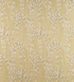 Weeping Blossom Fabric by Thibaut Gold Weeping Blossom Fabric by Thibaut Gold