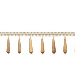 Westport Beaded Fringe Trimming by Samuel & Sons Parchment Westport Beaded Fringe Trimming by Samuel & Sons Parchment
