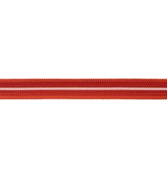 Westport Striped Border Trimming by Samuel & Sons Red Coral Westport Striped Border Trimming by Samuel & Sons Red Coral
