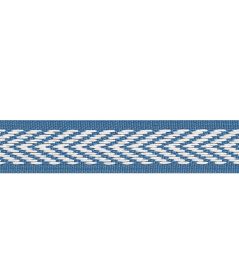 Westport Tape Trimming by Thibaut Island Blue Westport Tape Trimming by Thibaut Island Blue