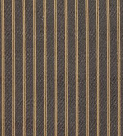 Weymouth Stripe Fabric by Ian Mankin Mocha/Mustard Weymouth Stripe Fabric by Ian Mankin Mocha/Mustard