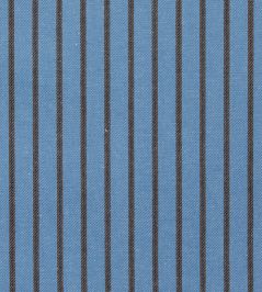 Weymouth Stripe Fabric by Ian Mankin Slate Blue/Mocha Weymouth Stripe Fabric by Ian Mankin Slate Blue/Mocha