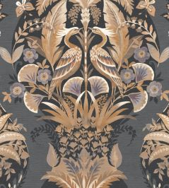 Whisper Wallpaper by Casadeco Noir Fusain Whisper Wallpaper by Casadeco Noir Fusain