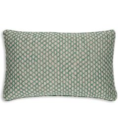 Wicker Cushion by Fermoie Green Wicker Cushion by Fermoie Green