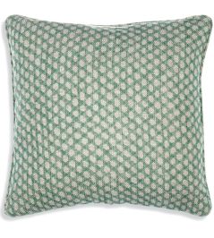 Wicker Cushion by Fermoie Green Wicker Cushion by Fermoie Green