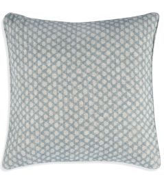 Wicker Cushion by Fermoie Light Blue Wicker Cushion by Fermoie Light Blue