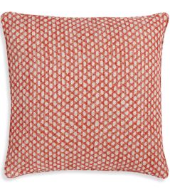 Wicker Cushion by Fermoie Red Wicker Cushion by Fermoie Red