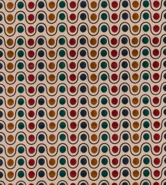 Wicket Fabric by Mulberry Home Teal/Red Wicket Fabric by Mulberry Home Teal/Red