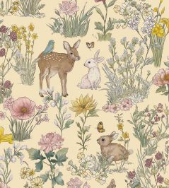 Wild Flower Garden Wallpaper by Eijffinger Clotted Cream Wild Flower Garden Wallpaper by Eijffinger Clotted Cream