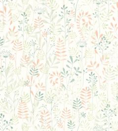 Wild Garden Wallpaper by Casadeco Vert Amande Wild Garden Wallpaper by Casadeco Vert Amande