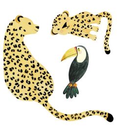 Wild Life Srpay Up Mural by Casadeco Jaune Wild Life Srpay Up Mural by Casadeco Jaune
