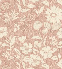 Wild Meadow Wallpaper by George & Minnie Blush Wild Meadow Wallpaper by George & Minnie Blush