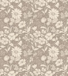 Wild Meadow Fabric by George & Minnie Walnut Wild Meadow Fabric by George & Minnie Walnut