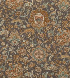 Wild Things Fabric by Mulberry Home Woodsmoke Wild Things Fabric by Mulberry Home Woodsmoke