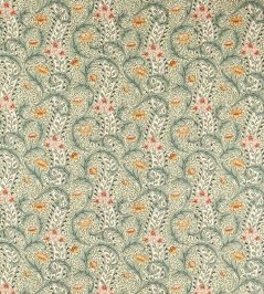 Wild Tulip & Vine Fabric by Morris & Co Bayleaf/Ochre Wild Tulip & Vine Fabric by Morris & Co Bayleaf/Ochre