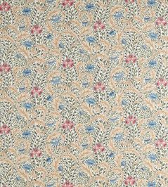 Wild Tulip & Vine Fabric by Morris & Co Multi Wild Tulip & Vine Fabric by Morris & Co Multi