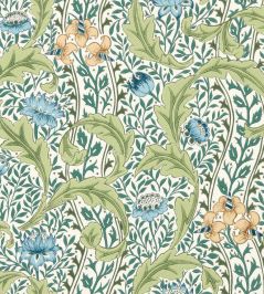 Wild Tulip & Vine Wallpaper by Morris & Co Nettle/Woad Wild Tulip & Vine Wallpaper by Morris & Co Nettle/Woad