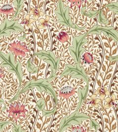 Wild Tulip & Vine Wallpaper by Morris & Co Rose/Linen Wild Tulip & Vine Wallpaper by Morris & Co Rose/Linen