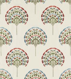 Wild Tulip Fabric by Sanderson Cranberry/Ivory Wild Tulip Fabric by Sanderson Cranberry/Ivory