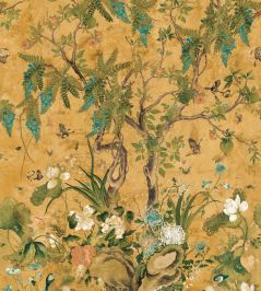 Wild Wisteria Mural by Thibaut Ochre Wild Wisteria Mural by Thibaut Ochre