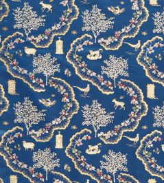 Wildflower Meadow Fabric by Sanderson Sapphire Wildflower Meadow Fabric by Sanderson Sapphire