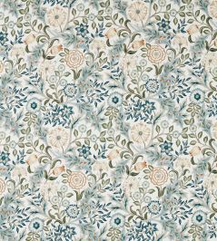 Wilhelmina Wide Width Fabric by Morris & Co Soft Blue/Peach Wilhelmina Wide Width Fabric by Morris & Co Soft Blue/Peach
