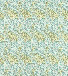 Willow Bough Outdoor Fabric by Morris & Co Nettle/Sky Blue Willow Bough Outdoor Fabric by Morris & Co Nettle/Sky Blue
