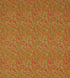 Willow Bough Fabric by Morris & Co Tomato/Olive Willow Bough Fabric by Morris & Co Tomato/Olive