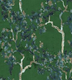 Willow Poem Wallpaper by Coordonne Emerald Willow Poem Wallpaper by Coordonne Emerald