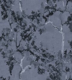 Willow Poem Wallpaper by Coordonne Navy Willow Poem Wallpaper by Coordonne Navy