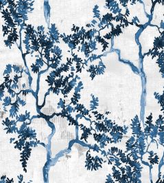 Willow Poem Wallpaper by Coordonne Sapphire Willow Poem Wallpaper by Coordonne Sapphire