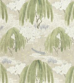 Willow Tree Fabric by Anna French Beige Willow Tree Fabric by Anna French Beige