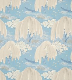 Willow Tree Wallpaper by Anna French Soft Blue Willow Tree Wallpaper by Anna French Soft Blue