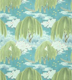 Willow Tree Wallpaper by Anna French Turquoise Willow Tree Wallpaper by Anna French Turquoise
