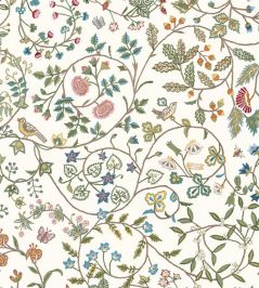 Windrush Fabric by Lewis & Wood White Windrush Fabric by Lewis & Wood White
