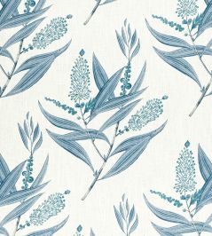 Winter Bud Fabric by Anna French Blue Winter Bud Fabric by Anna French Blue