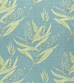 Winter Bud Fabric by Anna French Teal Winter Bud Fabric by Anna French Teal
