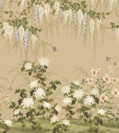 Wisteria Bloom Mural by 1838 Wallcoverings Alabaster Wisteria Bloom Mural by 1838 Wallcoverings Alabaster