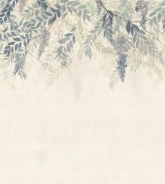 Wisteria Mural by Sandberg Blue Wisteria Mural by Sandberg Blue