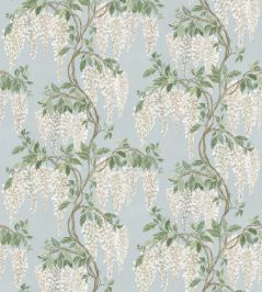 Wisteria Walk Fabric by Nina Campbell Aqua/Green Wisteria Walk Fabric by Nina Campbell Aqua/Green