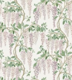 Wisteria Walk Wallpaper by Nina Campbell Lilac/Green Wisteria Walk Wallpaper by Nina Campbell Lilac/Green