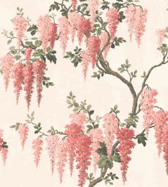 Wisteria Wallpaper by Woodchip & Magnolia Coral Floral Wisteria Wallpaper by Woodchip & Magnolia Coral Floral