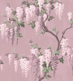 Wisteria Wallpaper by Woodchip & Magnolia Deep Lavender Wisteria Wallpaper by Woodchip & Magnolia Deep Lavender