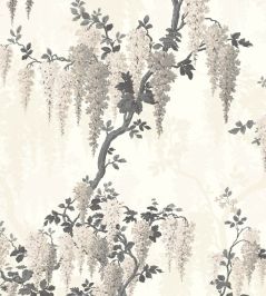 Wisteria Wallpaper by Woodchip & Magnolia Taupe Wisteria Wallpaper by Woodchip & Magnolia Taupe