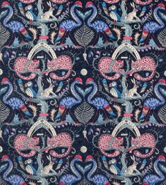 Wonder World Velvet Fabric by Clarke & Clarke Berry Wonder World Velvet Fabric by Clarke & Clarke Berry